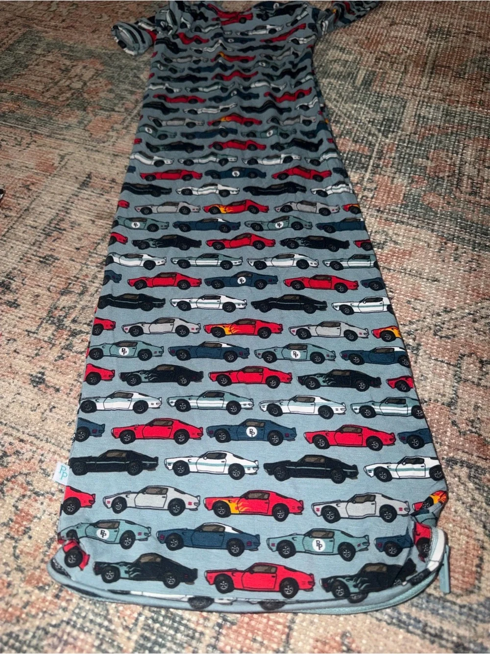 Posh Peanut - Miles - Zippered Gown- Cars 0-3 Months